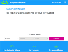 Tablet Screenshot of carsupermarket.com